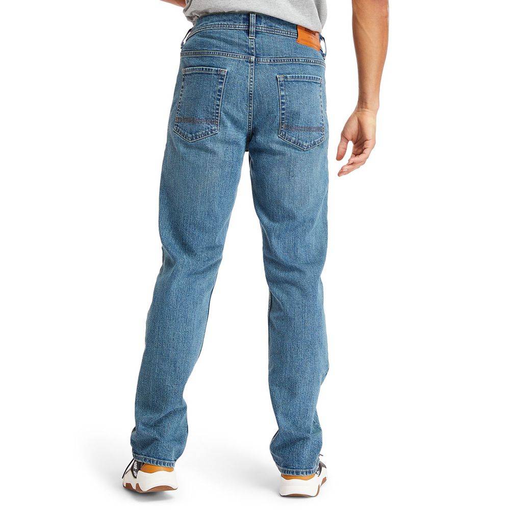 Pantalones Timberland Hombre Regular Fit Denim Jeans Azules - Chile YFD-907586